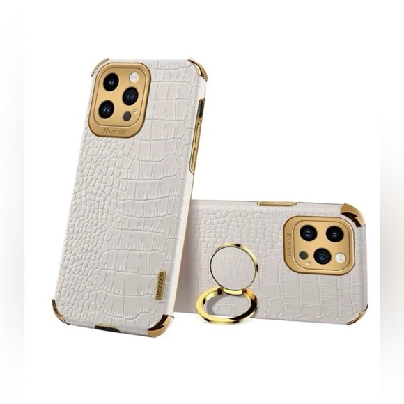 NEW iPhone 15 PRO MAX Case Luxury Crocodile Texture Shockproof Cell Phone Case - Picture 1 of 6